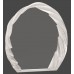 6 inch Oval Crystal with Decorative Edge 
